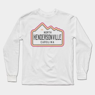 Visiting NC Mountain Cities Hendersonville, NC Neon Range Long Sleeve T-Shirt